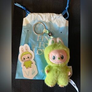 Official POPMART Pin for Love Labubu “V”